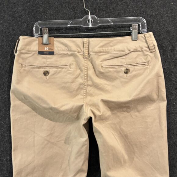 American Eagle Outfitters Pants Women's 10 Short Khaki Kick Boot Stretch Chino - Picture 9 of 12